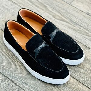 Marc Nolan Men's Odell Belgian Black Loafer / Sneakers